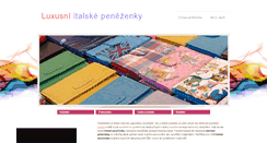 Desktop Screenshot of italskepenezenky.cz